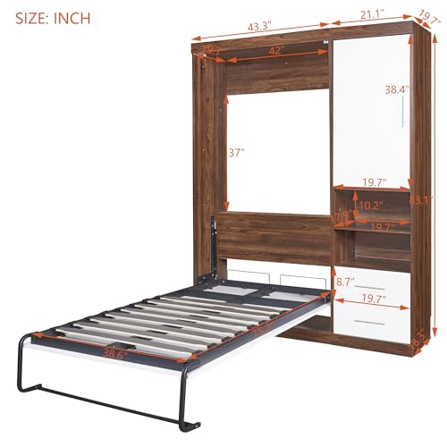 Queen Size Wood Murphy Bed N9706