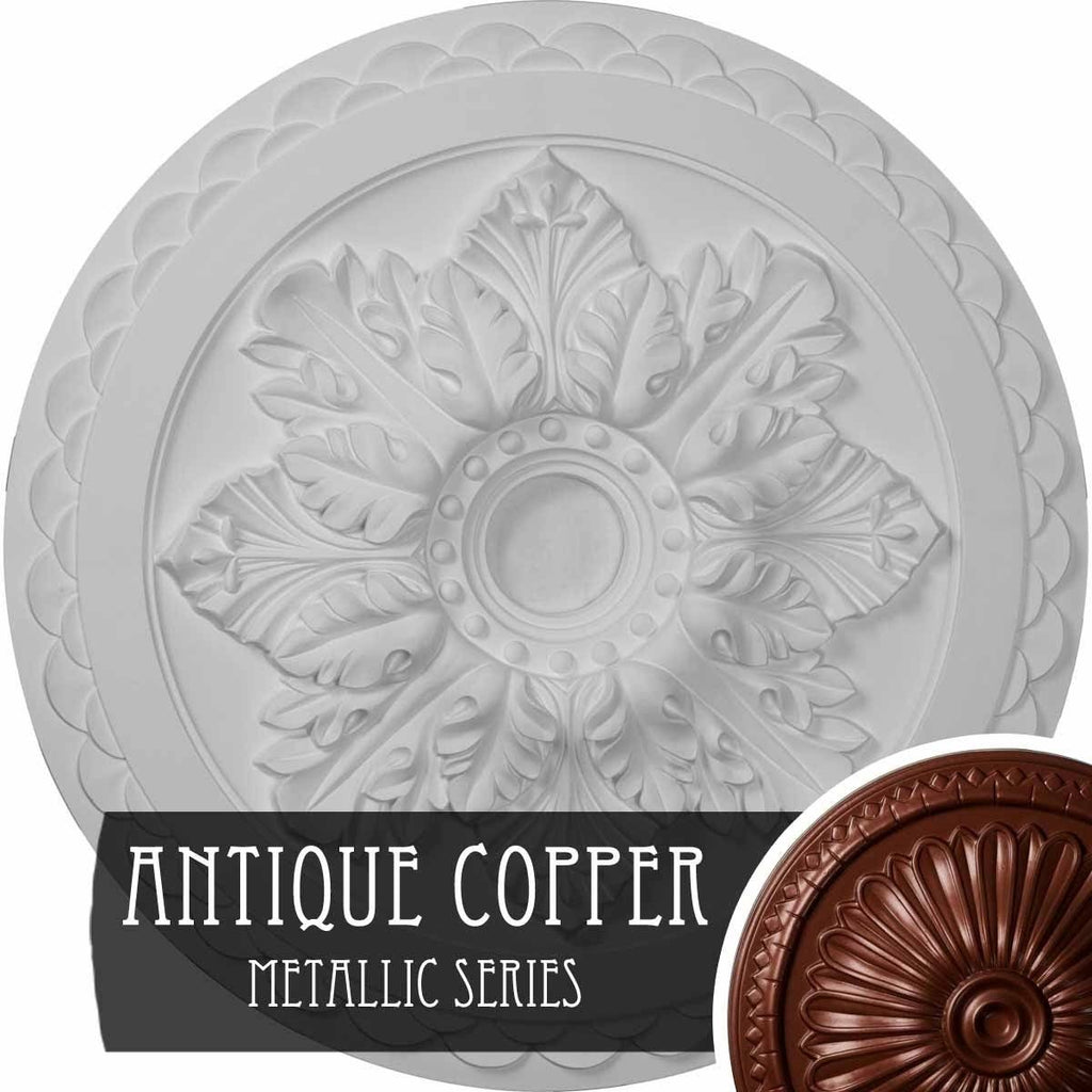 Bordeaux Deluxe Ceiling Medallion, Hand-Painted Rich Gold Y144345