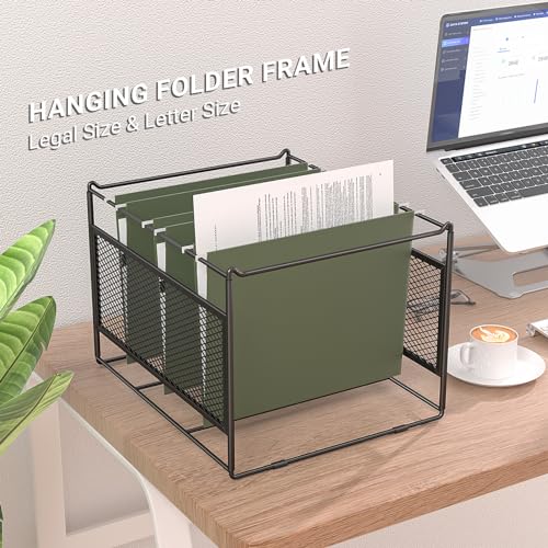 Hanging File Folder Frame for Legal and Letter Size, 15.2"L x 12.4"W x 10.5"H, 1 Pack H5304