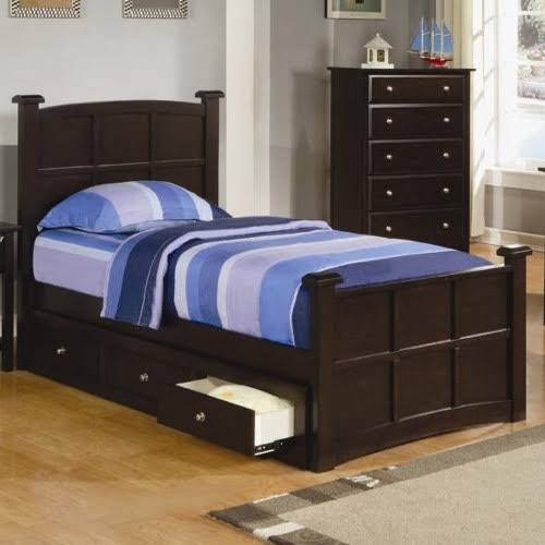 Cappuccino Twin Bed L762
