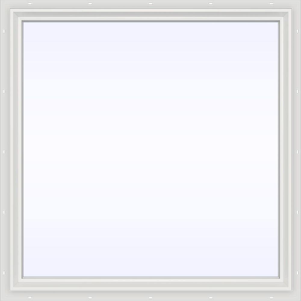 White Vinyl Picture Window with Low-E Glass B583489