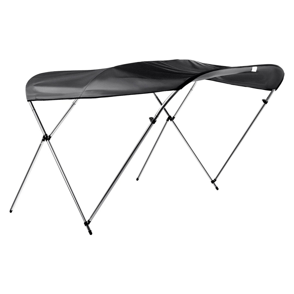 Black 600D Oxford Cloth Boat Cover with Aluminum Frame C76101