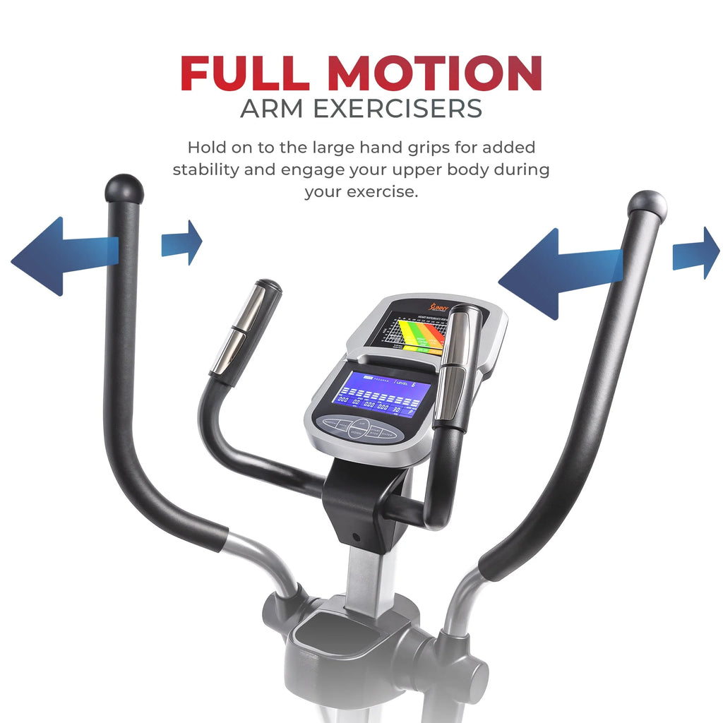 Magnetic Elliptical Trainer with Device Holder and Monitor F52139