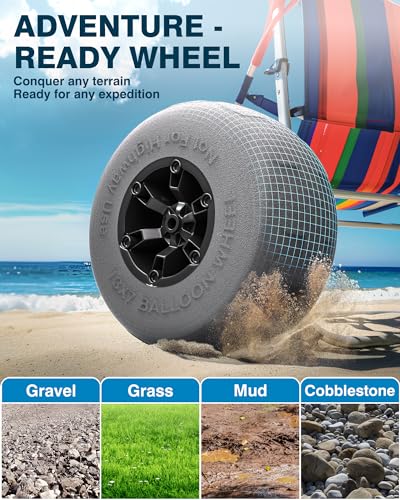 13" Flat-Free Beach Wheels 2 Pack Q4133