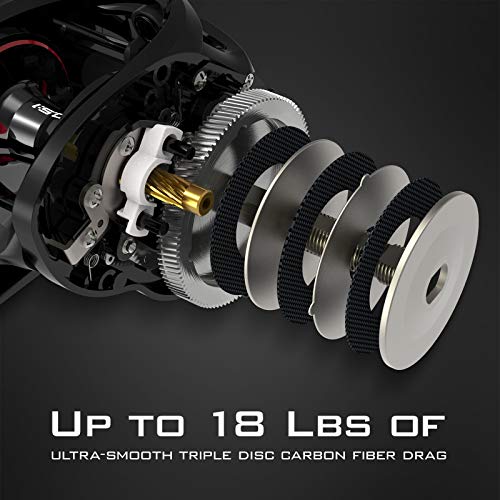 10.5:1 Gear Ratio Baitcasting Reel M242