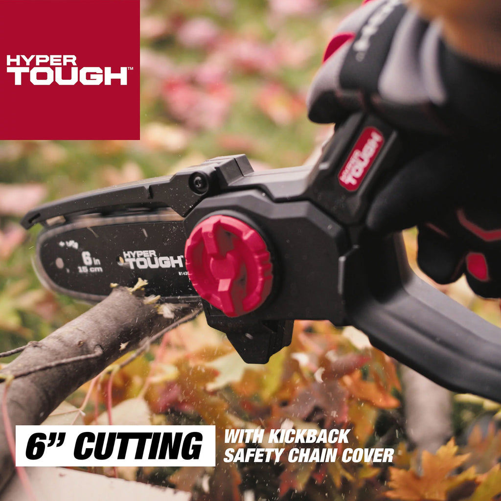 20-Volt 6-inch Mini Chainsaw with Battery and Charger U195