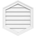 Vertical Peaked Surface Mount PVC Gable Vent U480153