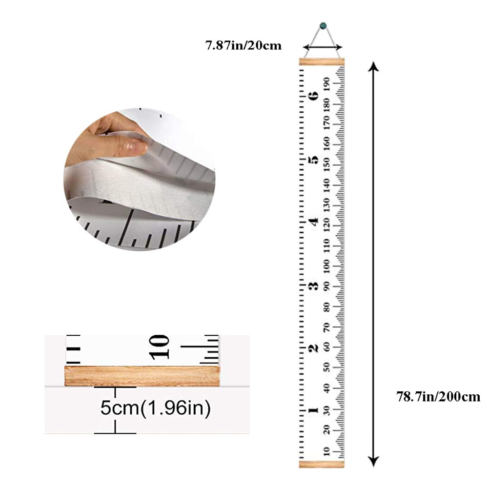 Removable Canvas Height Chart Ruler, Pack of 2 T547