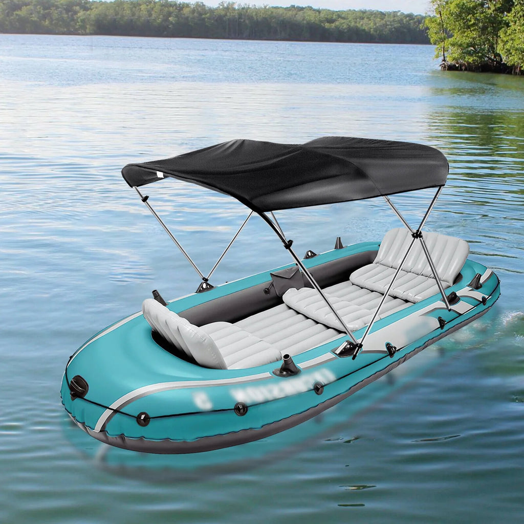 Black 600D Oxford Cloth Boat Cover with Aluminum Frame C76101