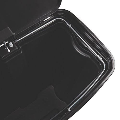 Black 13.2 Gal Plastic Step-On Trash Can E522086