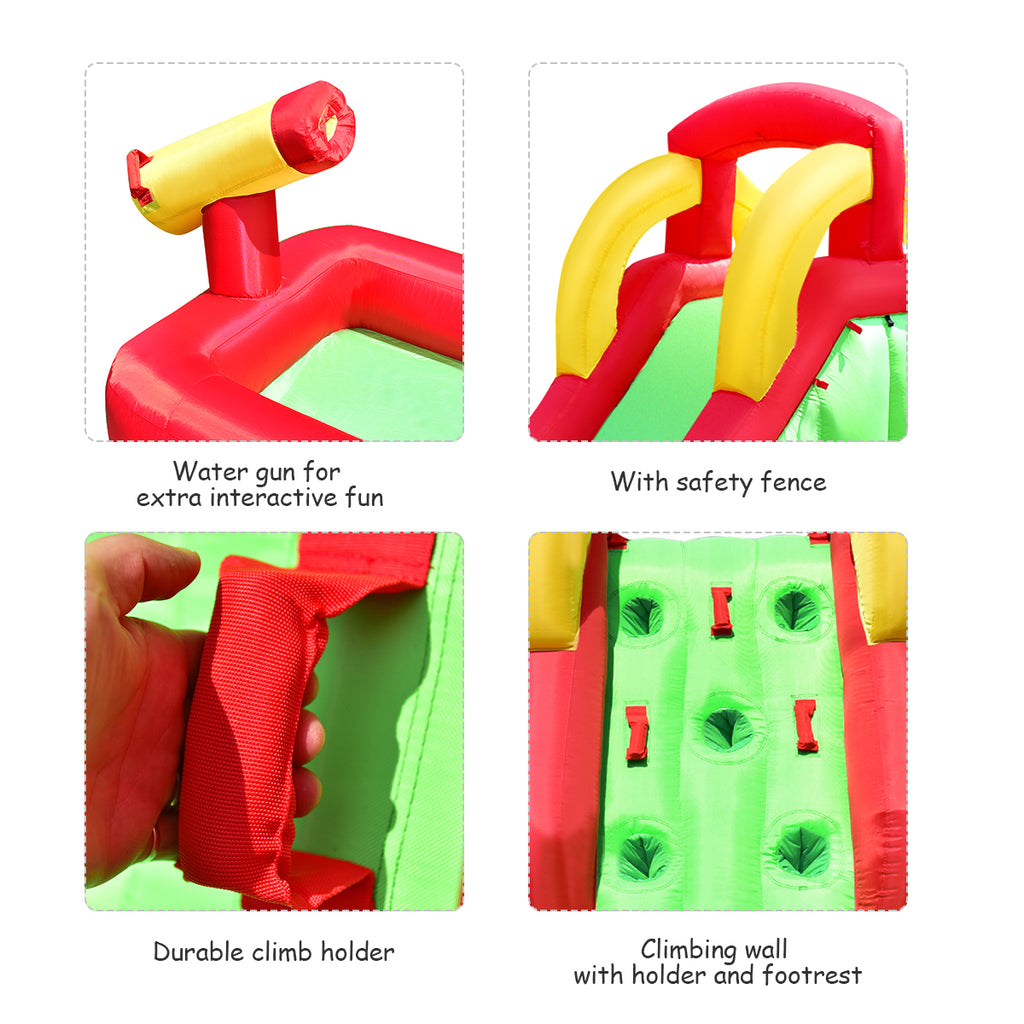 Inflatable Water Slide Bounce House with 550W Blower U5118