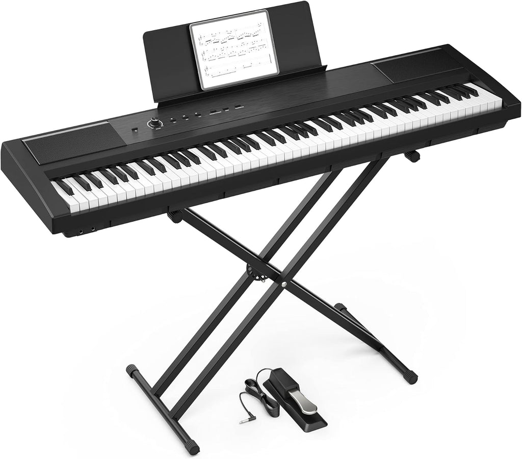 88 Key Semi-Weighted Portable Digital Piano with Sustain Pedal R65446