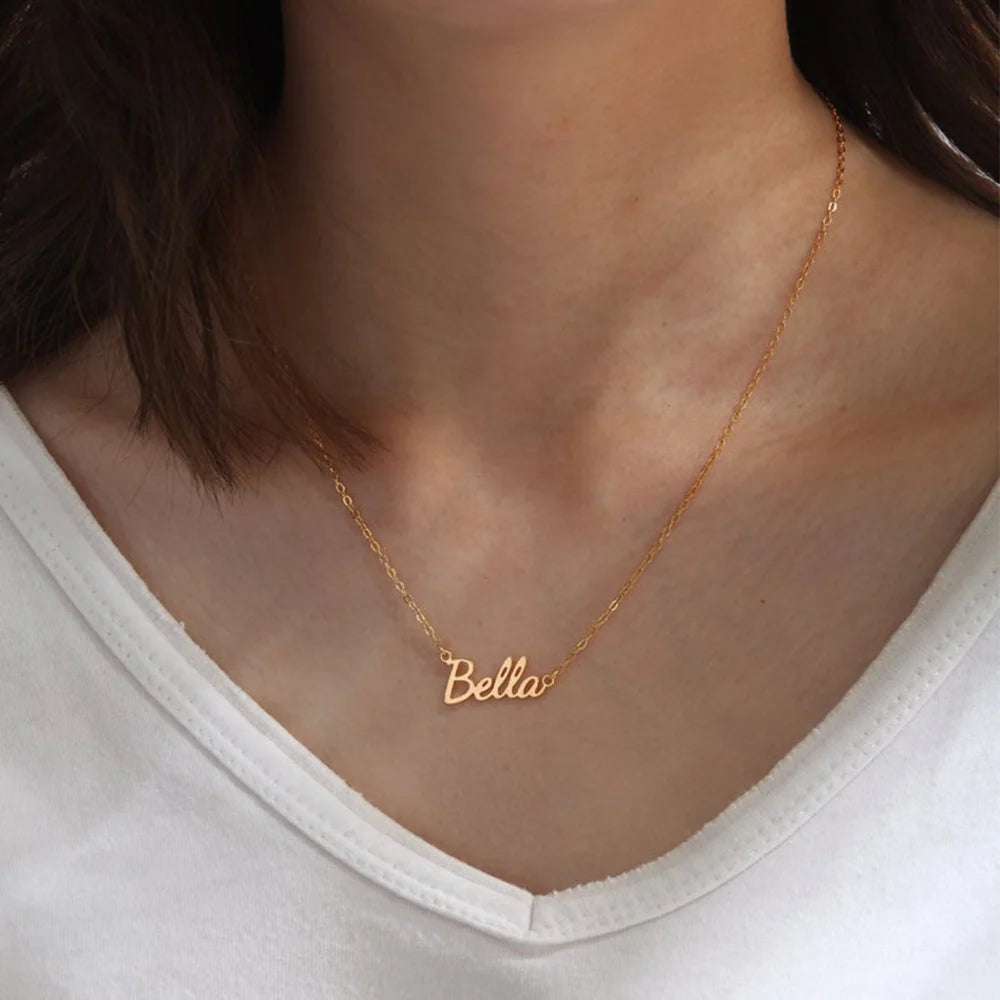Gold Plated Custom Name Necklace H1374