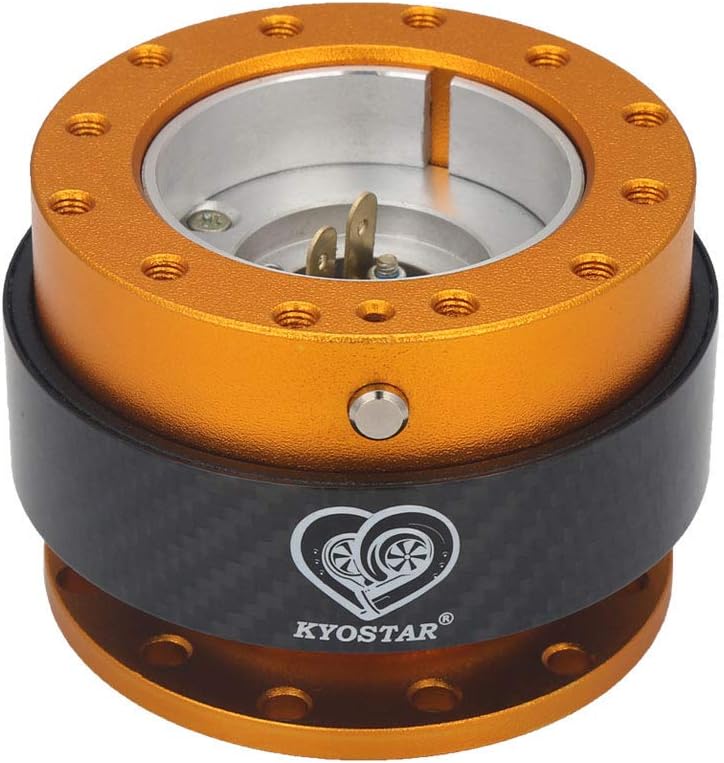 Gold Carbon Fiber Steering Wheel Quick Release Hub Adapter Kit G256983