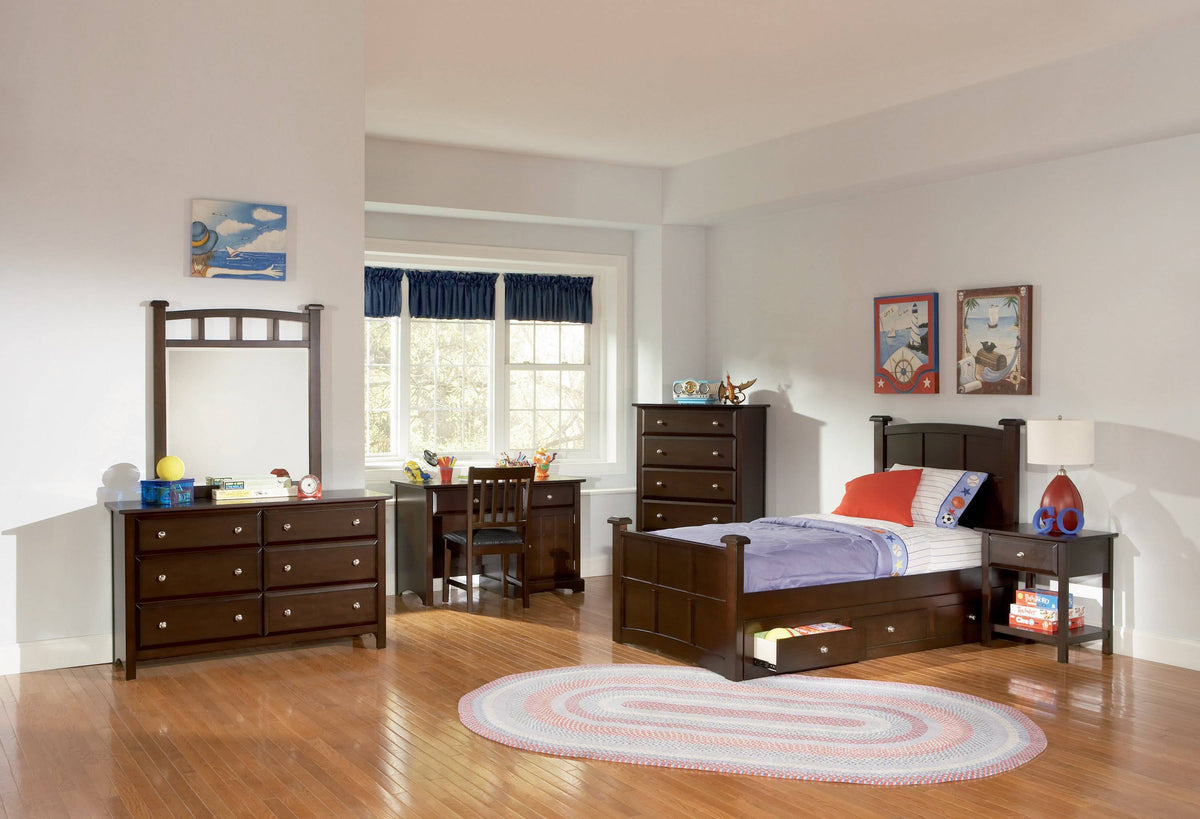 Cappuccino Twin Bed L762