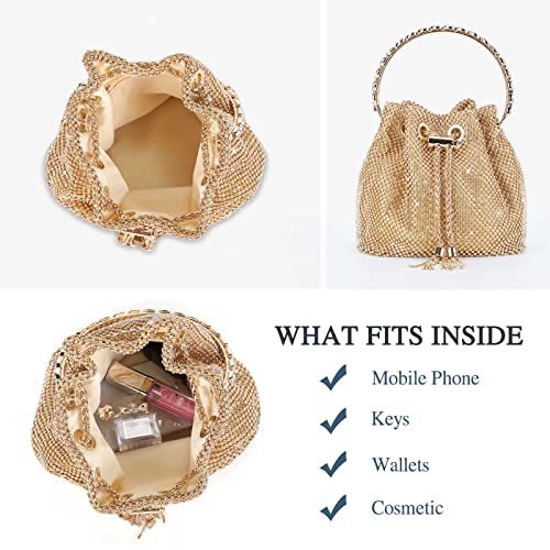 Rhinestone Clutch Purse Top Handle Sparkly Evening Bag Glitter Mini Handbag V1198
