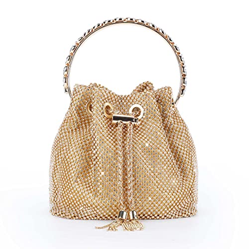 Rhinestone Clutch Purse Top Handle Sparkly Evening Bag Glitter Mini Handbag V1198