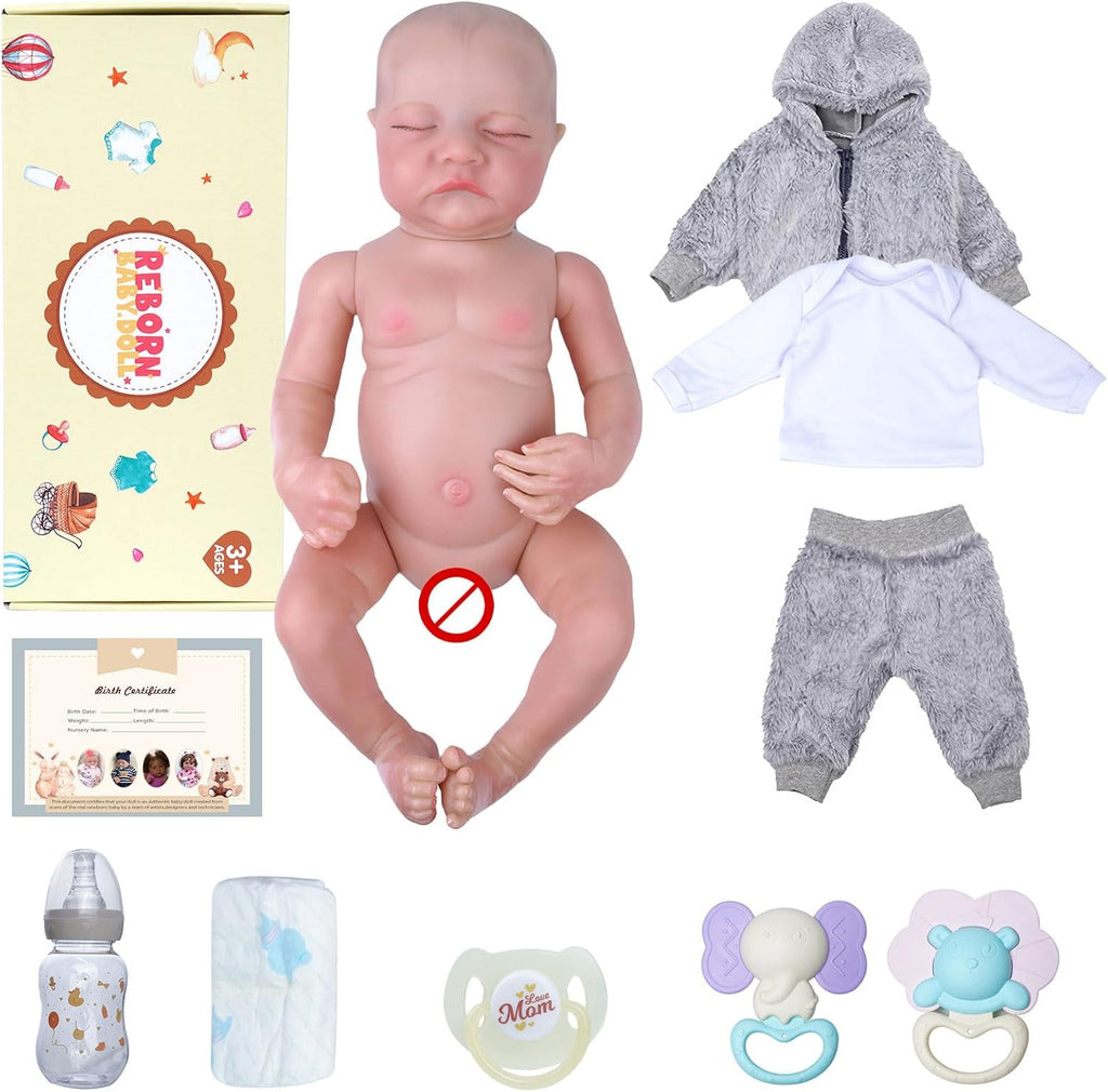 17-Inch Soft Vinyl Reborn Baby Doll O74187