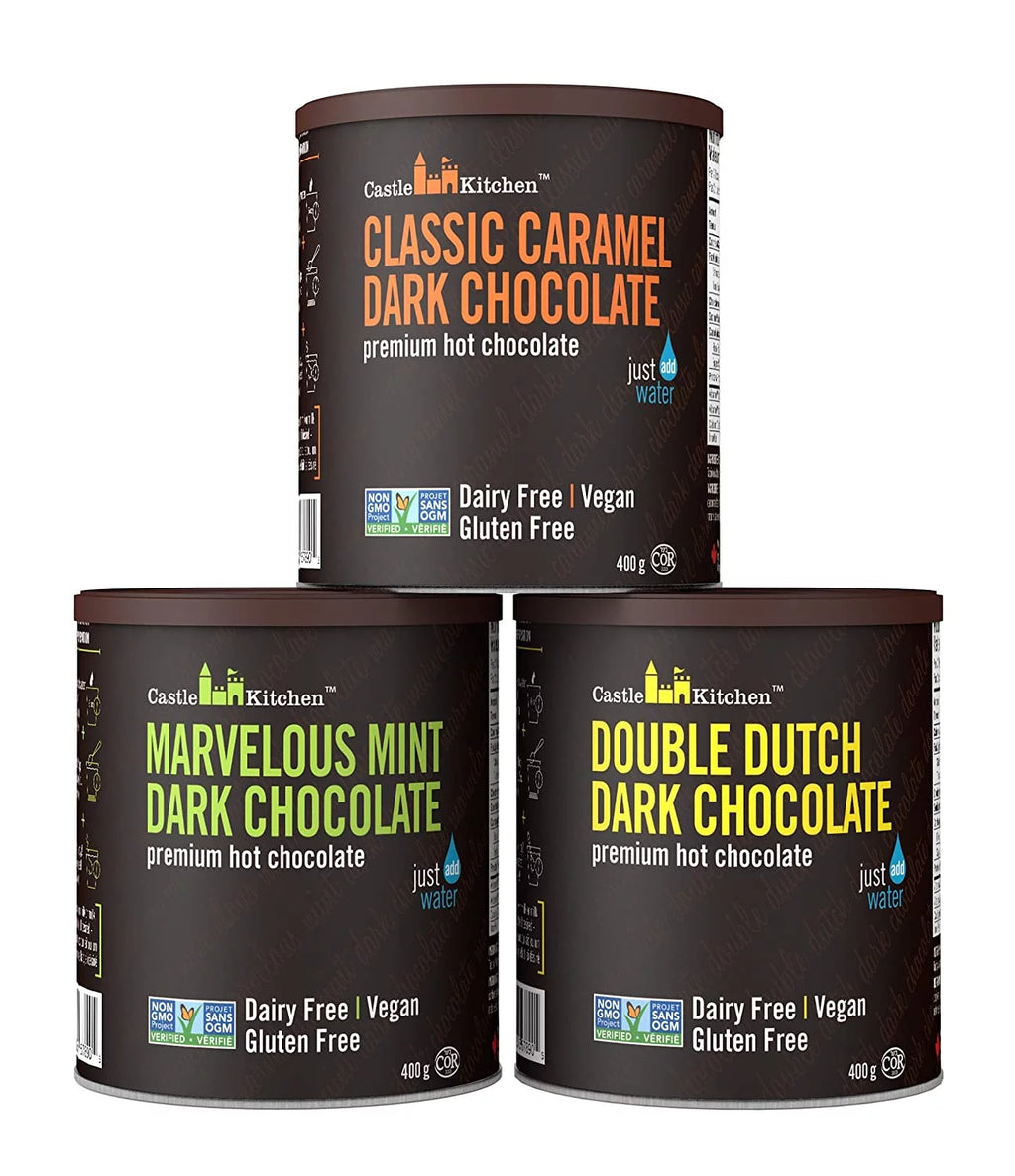Natural Hot Chocolate Mix Variety Pack 42 Oz Dairy-Free Vegan X314