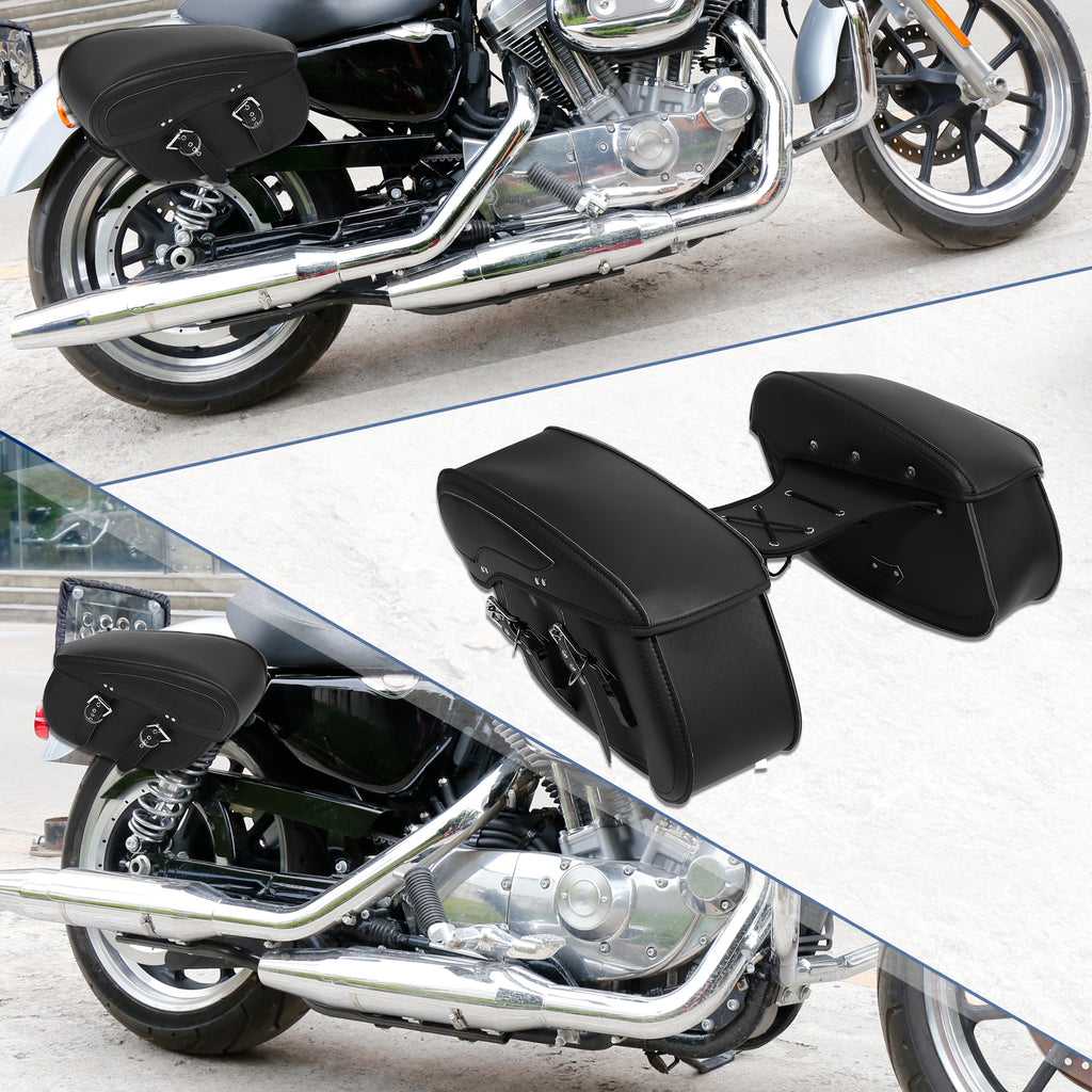 Black Motorbike Saddlebag Tool Bags W2495