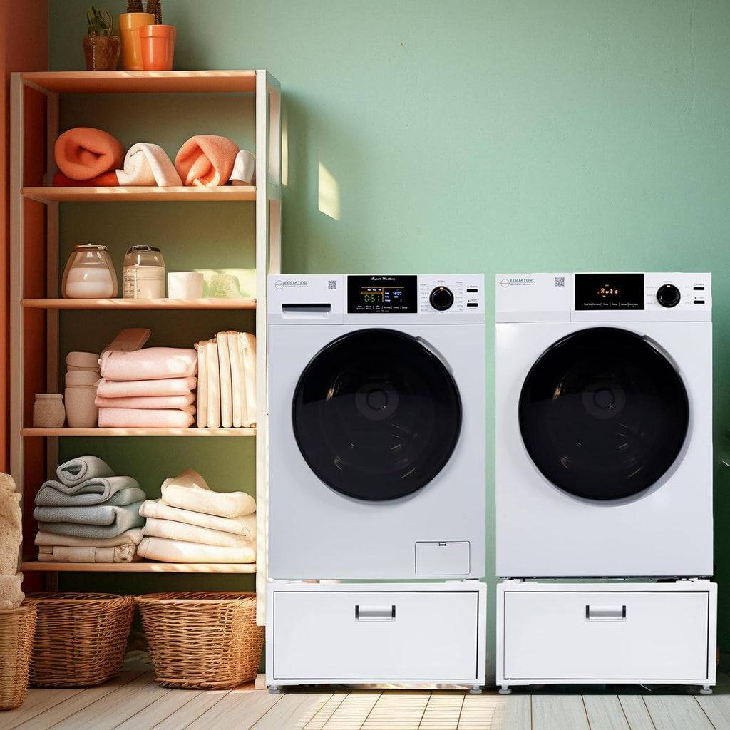Laundry Set Washer and Vented Dryer with Pedestals F53664