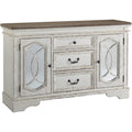 Chipped White and Brown Server E2289