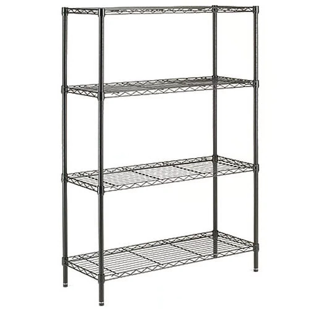 Steel 4-Tier Storage Shelf Unit White T22584