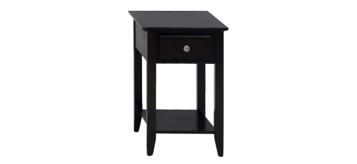 Espresso Chairside Table E74893