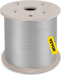 304 Stainless Steel Cable 1/4 Inch 7 X 19 Steel Wire Rope 200Feet T559