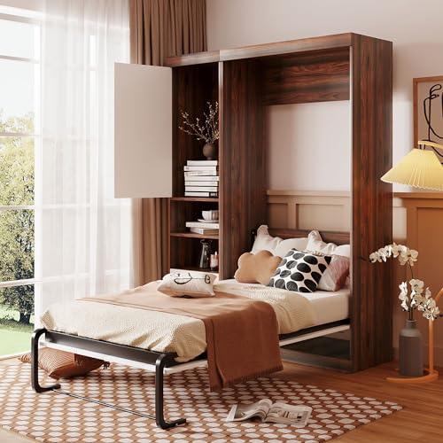 Queen Size Wood Murphy Bed N9706