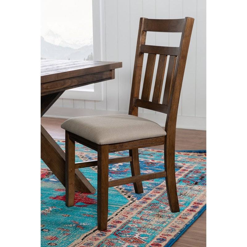 Rustic Farmhouse Dining Chair (Set of 2) Brown A192