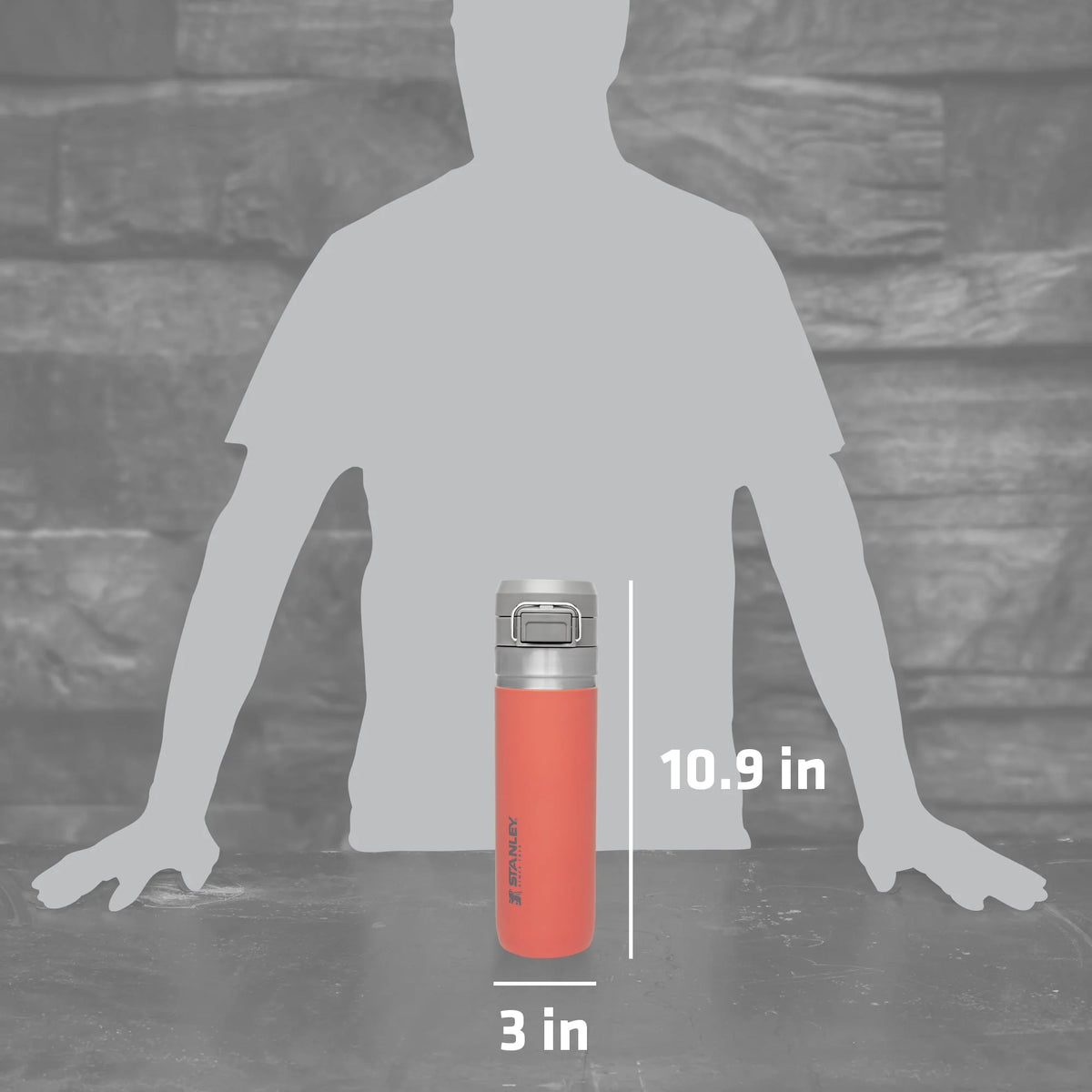 24 oz Insulated Stainless Steel Water Bottle W38948
