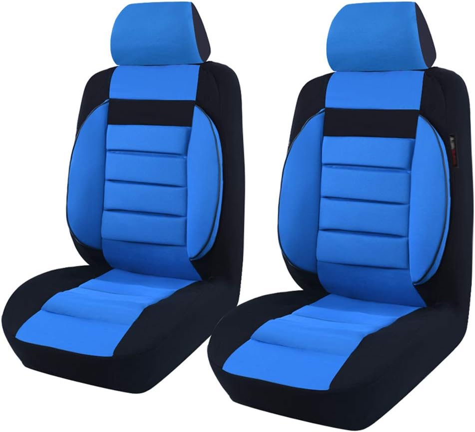 6PCS Black And Blue Car Seat Covers Set Y5051