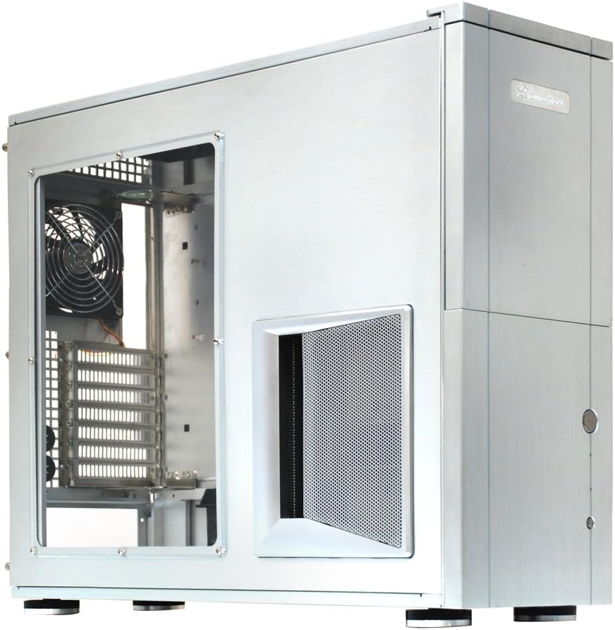 Black Aluminum front panel steel body ATX Mid Tower Computer Case S155442