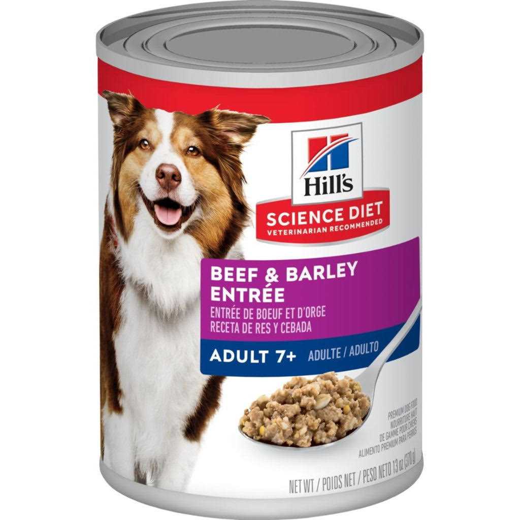 Adult 7+ Beef & Barley Dog Food E9802