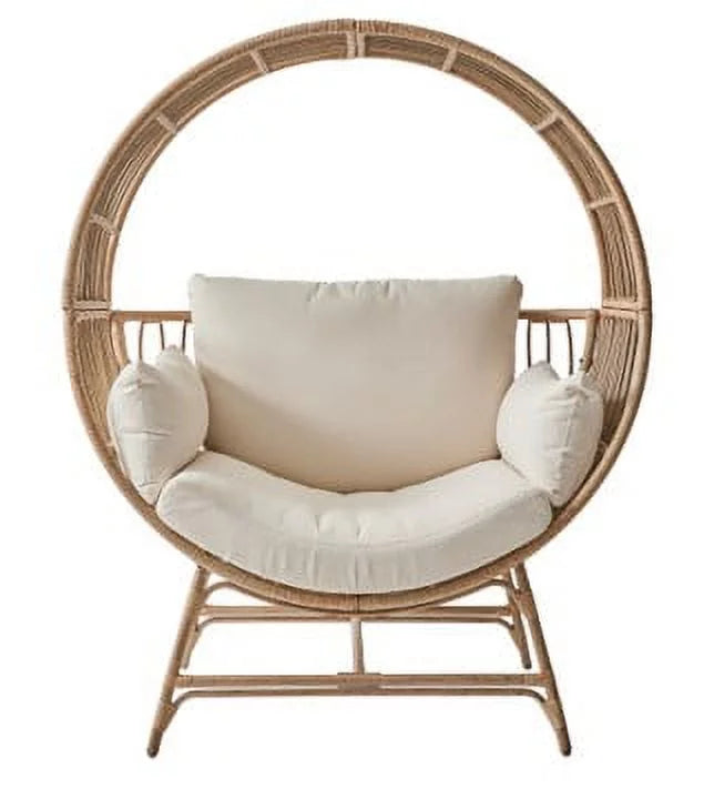 Round Wicker Outdoor Egg Chair P65708