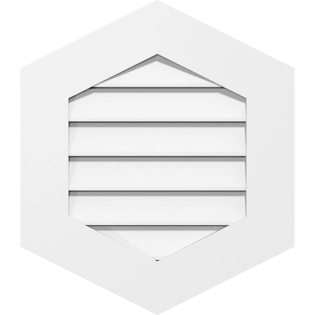 20x22W x 24x22H PVC Gable Vent G74346