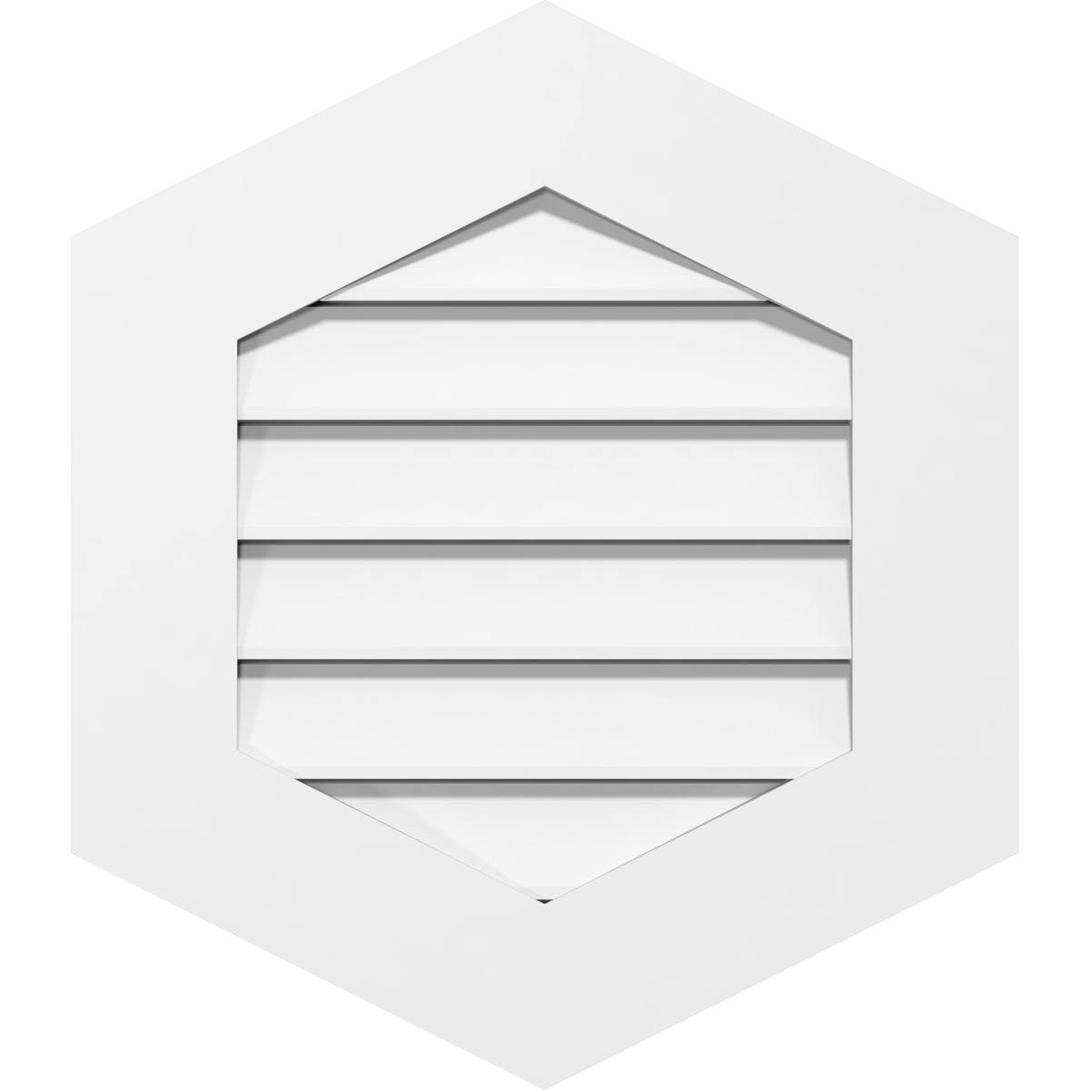 20x22W x 24x22H PVC Gable Vent G74346