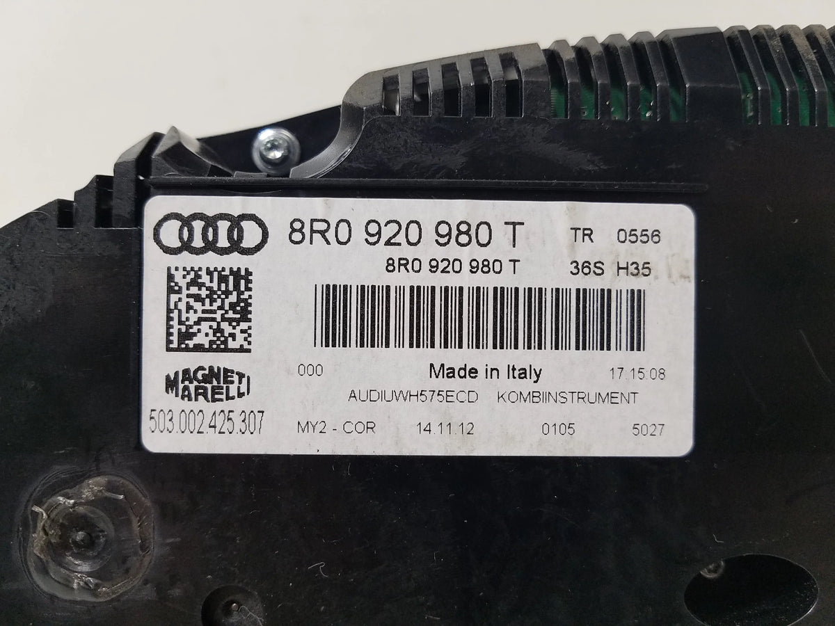 Pre-Owned 2013 Audi Q5 Speedometer Cluster 112K Miles S157