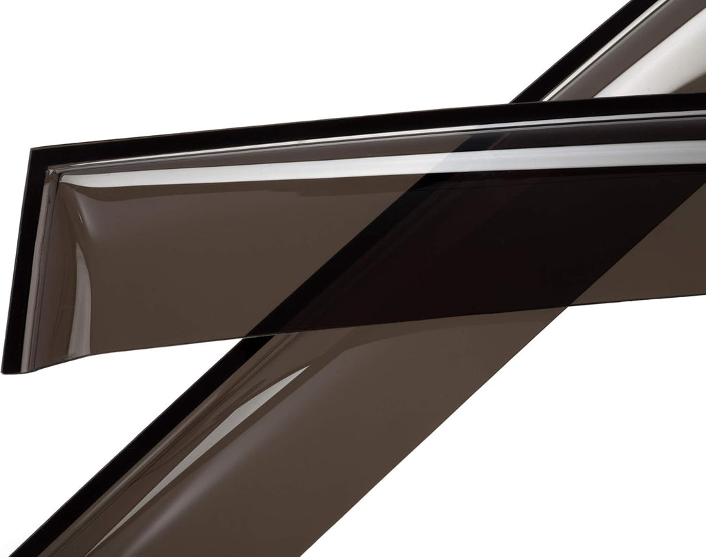 4 Pieces Tape-on Side Window Deflectors for Ford Fiesta Sedan N8667
