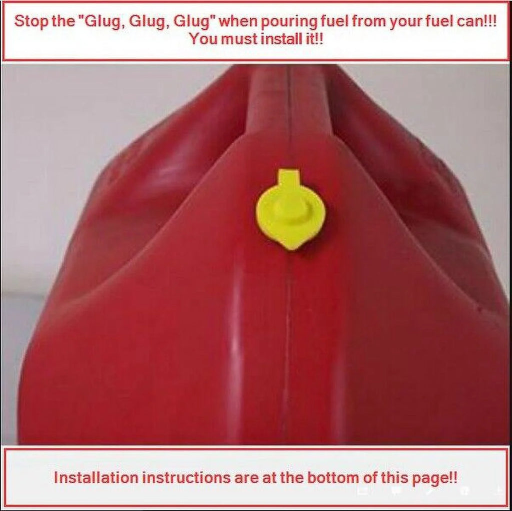 Yellow Fuel Gas Can Jug Vent Cap T860