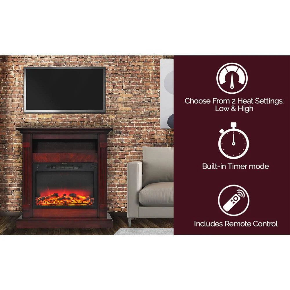 Cherry Floor-standing Electric Fireplace F509