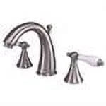 Widespread Bathroom Faucet with Porcelain Lever Handles Y550045