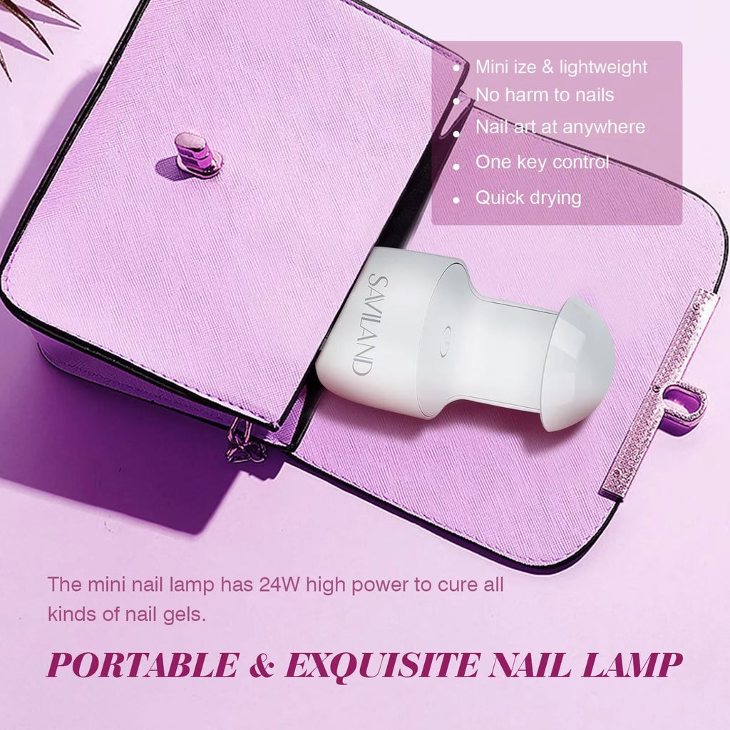6 Colors Poly Extension Gel Nail Kit with Nail Lamp T100