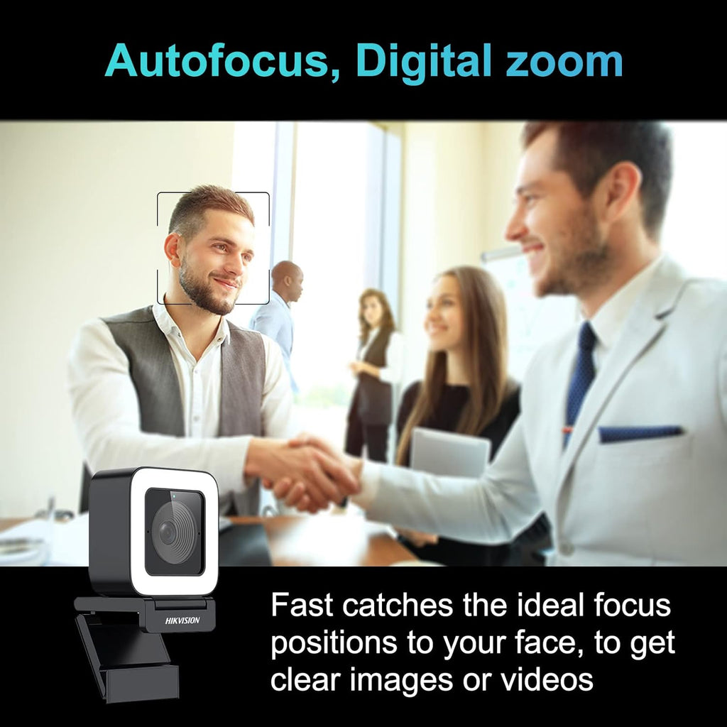 2K HD Webcam with Light Microphone, Autofocus, 30fps Type C USB2.0, with Tripod Q49204