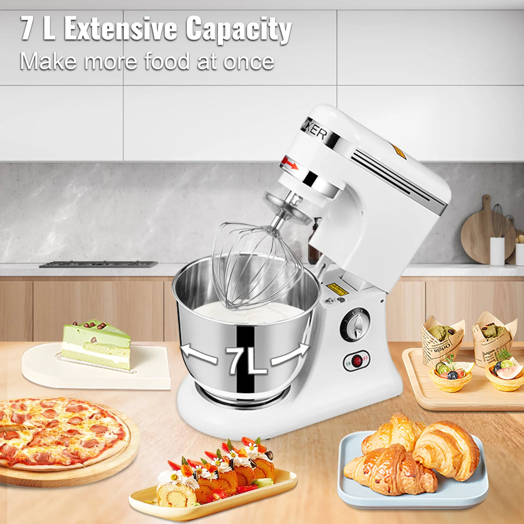600W 11 Speed Tilt Head Stand Mixer 7.4 Quart Bowl 3 Attachments R78509