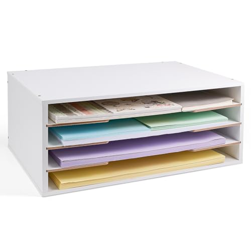 6-Tier Wooden Desktop File Organizer I419