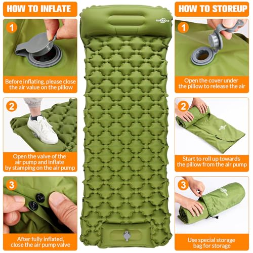 Double Self Inflating Sleeping Pad for 2 Person U2630