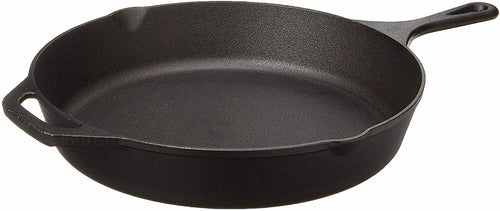 12" Black Cast Iron Round Skillet S708