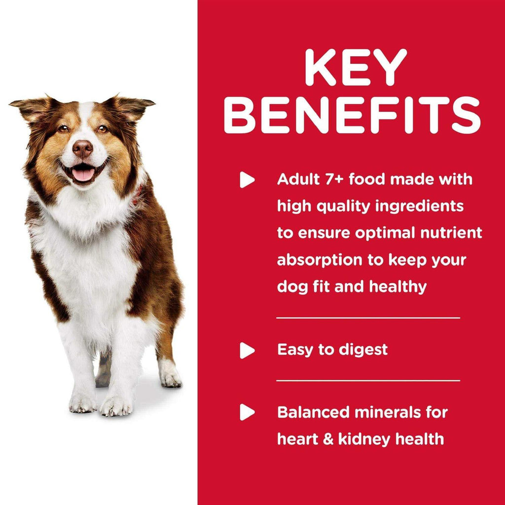 Adult 7+ Beef & Barley Dog Food E9802